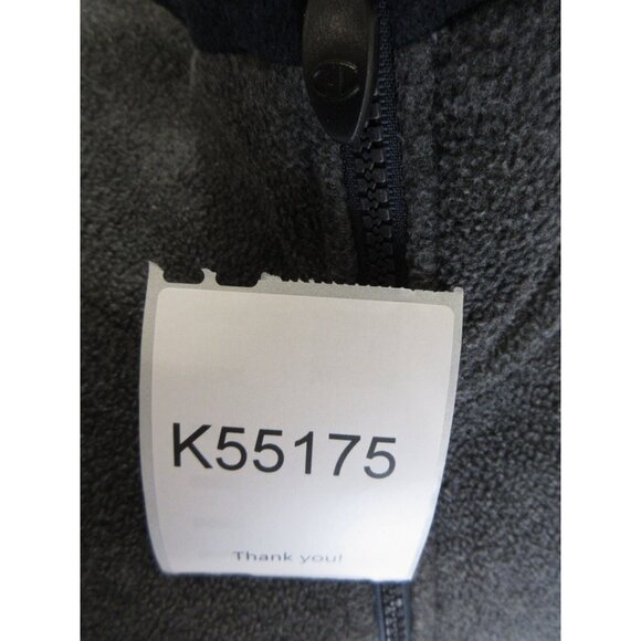 VINTAGE Champion Sweater Large Jacket Fleece Pullover 1/4 Zip Logo Y2K - Picture 13 of 13